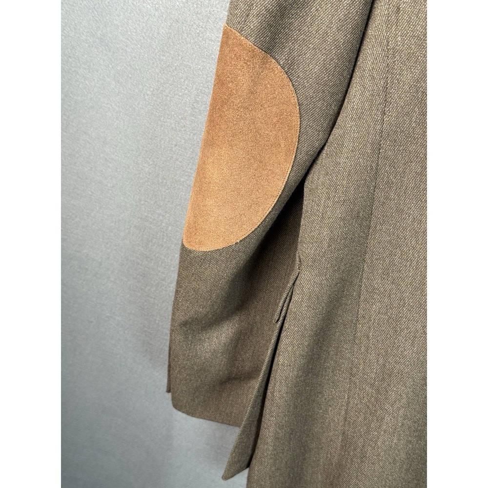 Vintage Orvis Tweed Blazer Sport Coat 42R Made in USA Suede Elbow Patches - Picture 9 of 13